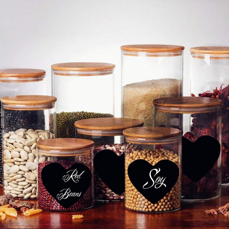 5 PCS PVC Erasable Stickers Kitchen Food Marking Love Blackboard Stickers, Size: 60x40mm(I-09)