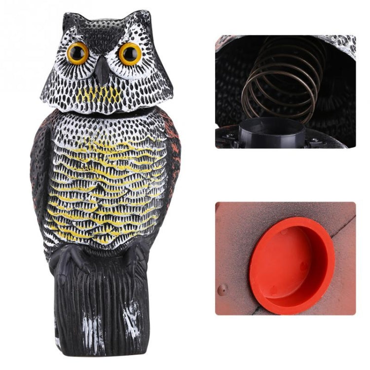 Moving Head Owl Garden Decoration Simulation Resin Decoration