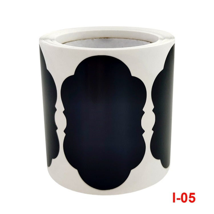 5 PCS Special-shaped Blackboard PVC Sticker Rewritable Jar Marker Sticker, Size: 35x55mm(I-05)
