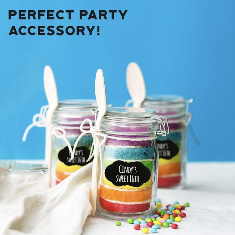 5 PCS Special-shaped Blackboard PVC Sticker Rewritable Jar Marker Sticker, Size: 35x55mm(I-05)