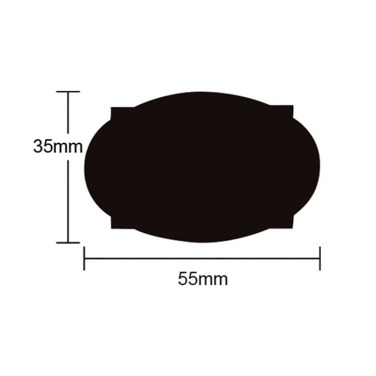 5PCS PVC Removable Waterproof Sticker Kitchen Decoration Blackboard Label, Size: 35x55mm(I-04)
