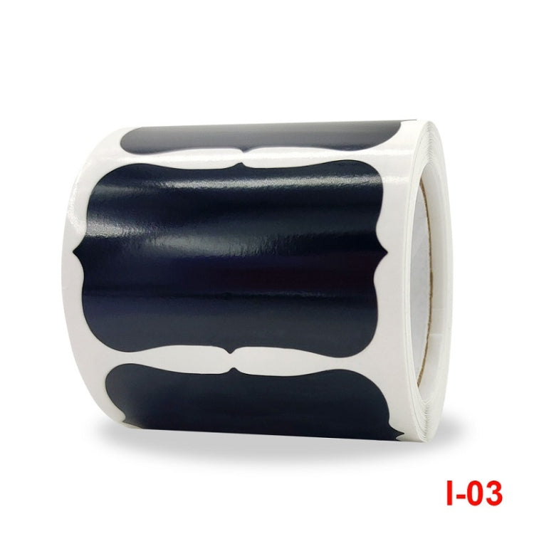 5 PCS Special-shaped PVC Waterproof Blackboard Wine Bottle Sticker, Size: 55x35mm(I-03)