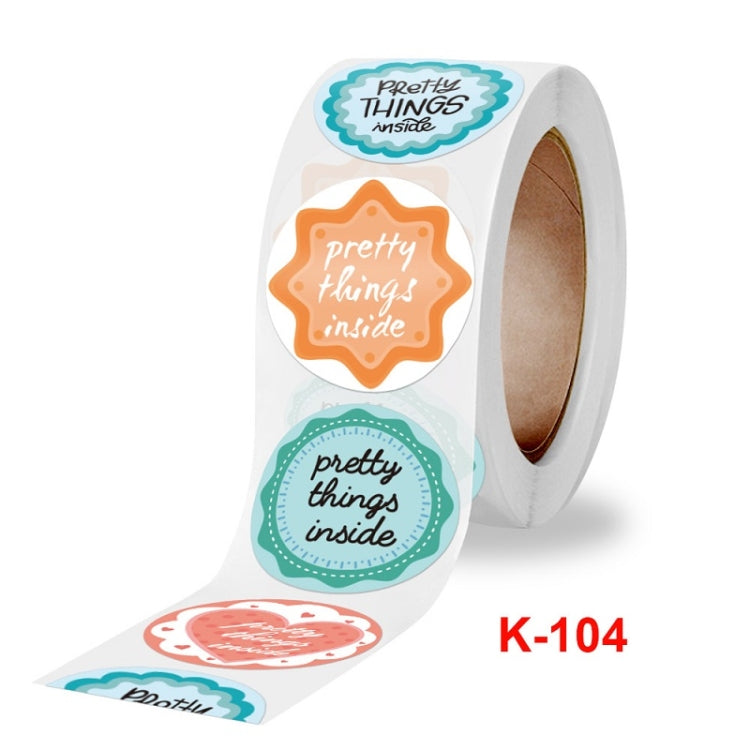 10 PCS Thank You Goods Decorative Sealing Stickers Envelope Decorative Stickers, Size: 2.5cm / 1 Inch(K-104)