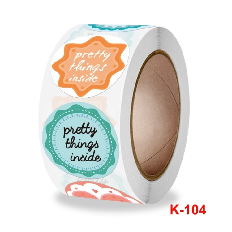 10 PCS Thank You Goods Decorative Sealing Stickers Envelope Decorative Stickers, Size: 2.5cm / 1 Inch(K-104)