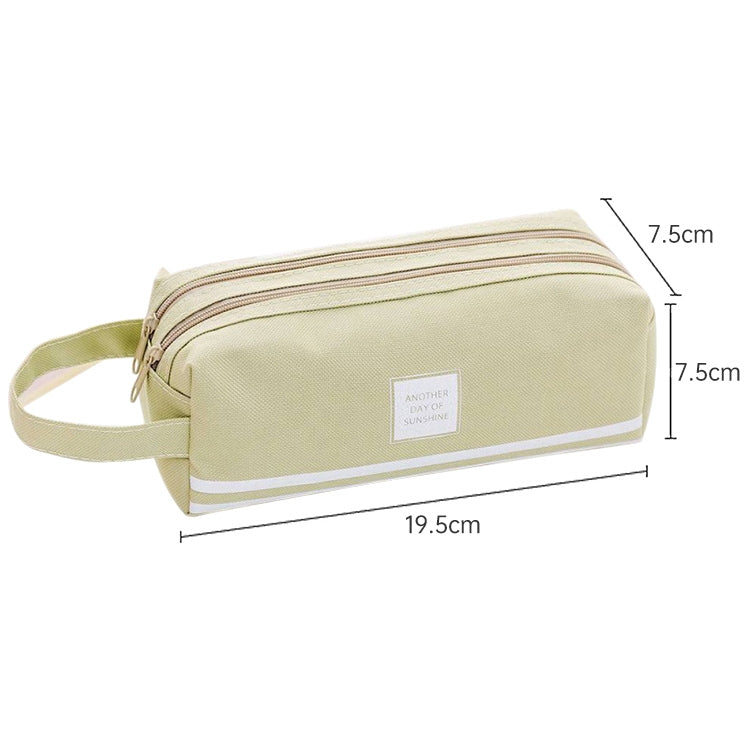 Double Zipper Large Pencil Case Kawaii School Pencilcase Big Pen Box Girls Gifts Cute Stationery Supplies