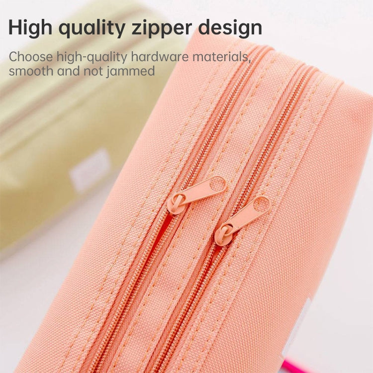 Double Zipper Large Pencil Case Kawaii School Pencilcase Big Pen Box Girls Gifts Cute Stationery Supplies