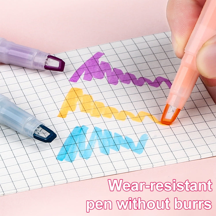 5 PCS Small Fresh Double-headed Color Fluorescent Tasteless Marker
