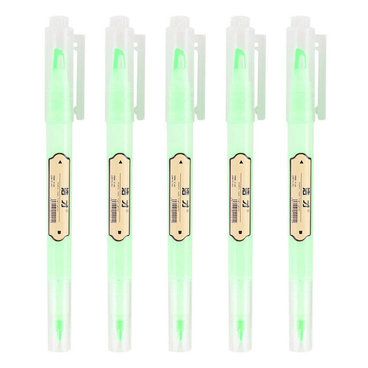 5 PCS Small Fresh Double-headed Color Fluorescent Tasteless Marker