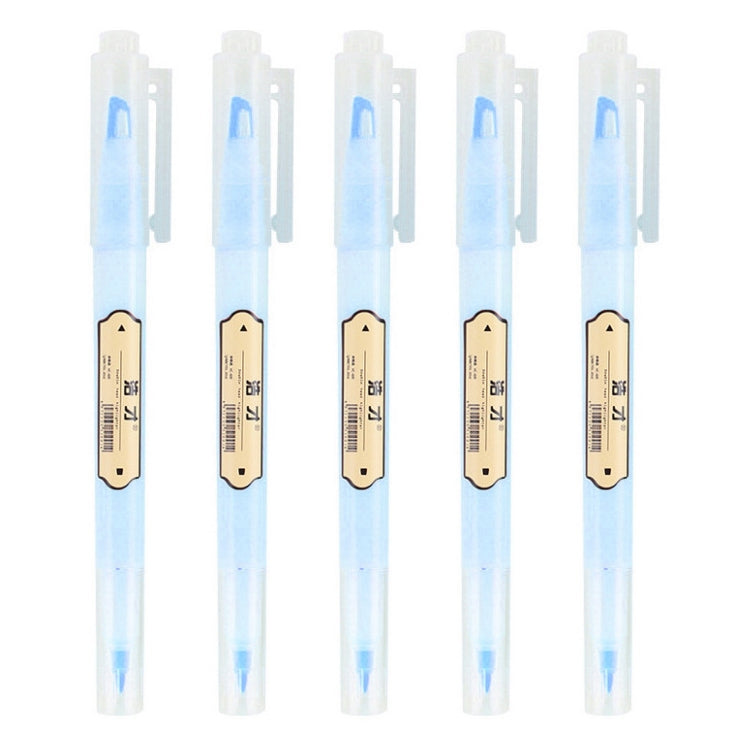 5 PCS Small Fresh Double-headed Color Fluorescent Tasteless Marker