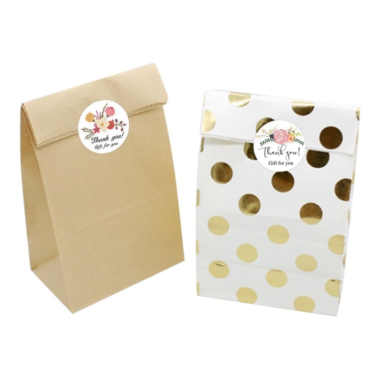 Flower Hand-decorated Thank You Sealing Sticker Gift Envelope Decoration Sticker, Size: 2.5cm / 1 Inch(K-103)