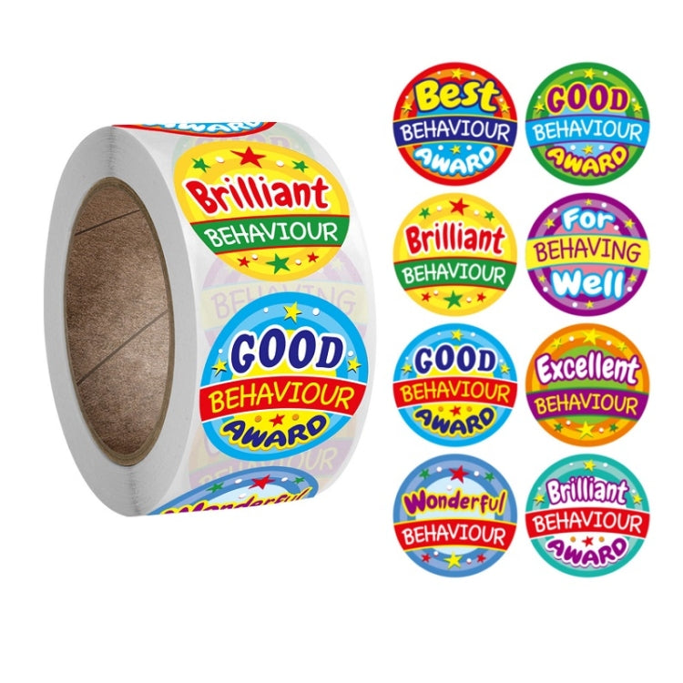 School Children Colored Round Award Stickers Gift Envelope Packaging Thank You Stickers, Size: 2.5cm / 1 Inch(A-122)