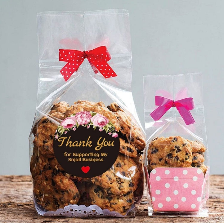 Round Thank You Sticker Floral Decoration Gift Envelope Sealing Sticker, Size: 2.5cm / 1 Inch