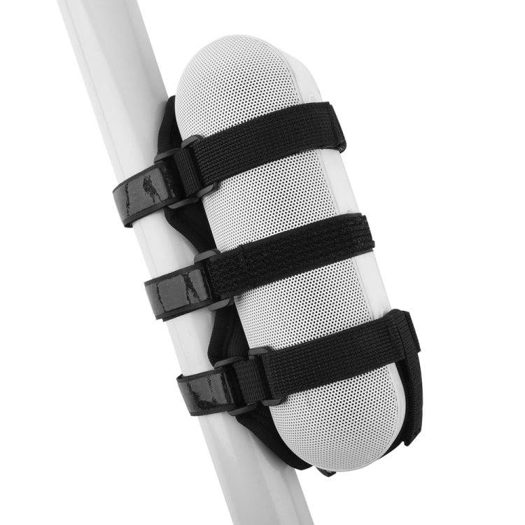 10 PCS Bicycle Audio Fixing Strap Outdoor Cycling Water Cup Strap(Black)
