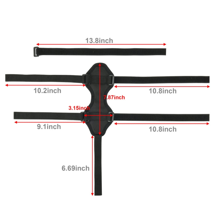 10 PCS Bicycle Audio Fixing Strap Outdoor Cycling Water Cup Strap(Black)