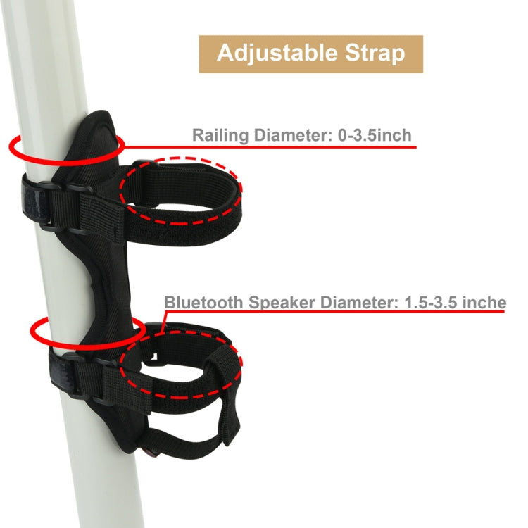 10 PCS Bicycle Audio Fixing Strap Outdoor Cycling Water Cup Strap(Black)