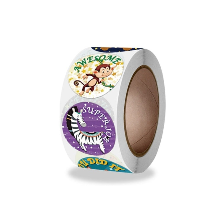 Children Roll Cute Encouragement Stickers Gift Decoration Sealing Stickers, Size: 2.5cm / 1 Inch