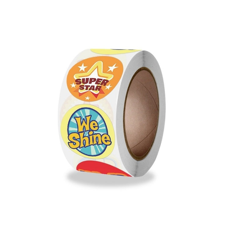 Children Roll Cute Encouragement Stickers Gift Decoration Sealing Stickers, Size: 2.5cm / 1 Inch