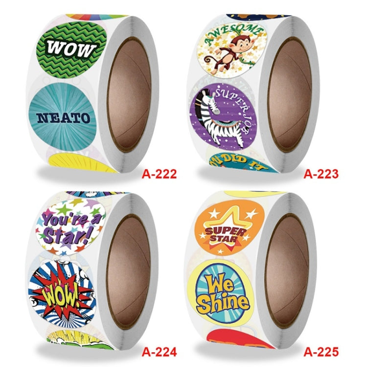 Children Roll Cute Encouragement Stickers Gift Decoration Sealing Stickers, Size: 2.5cm / 1 Inch