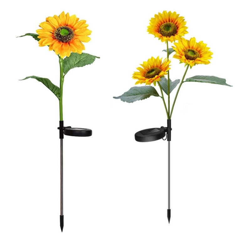 Solar Sunflower Decoration Light LED Garden Lawn Landscape Light, Specification: Single Head