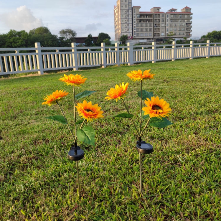 Solar Sunflower Decoration Light LED Garden Lawn Landscape Light, Specification: Single Head