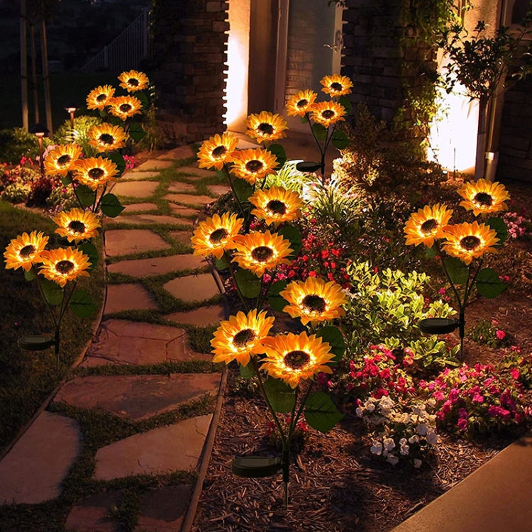 Solar Sunflower Decoration Light LED Garden Lawn Landscape Light, Specification: Single Head