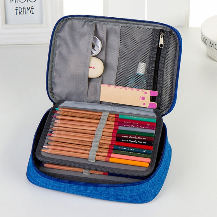 Waterproof Pencil Case 72 Color Large Capacity Sketch Pencil Bag Stationery Set