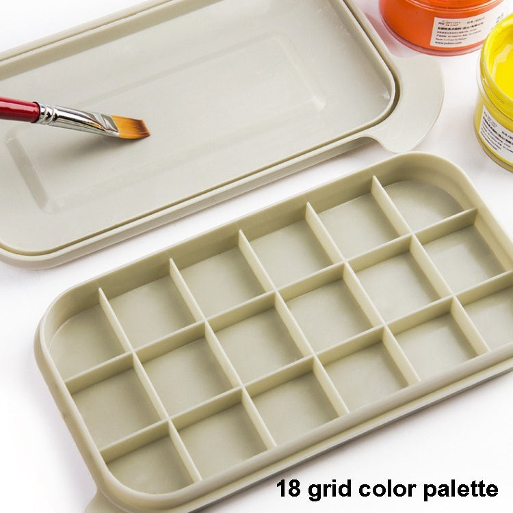 2 PCS Fine Art Oil Painting Students Multi-Purpose Pen-Washing Bucket Three-In-One Brush Holder With Palette Inside(Hand-held)