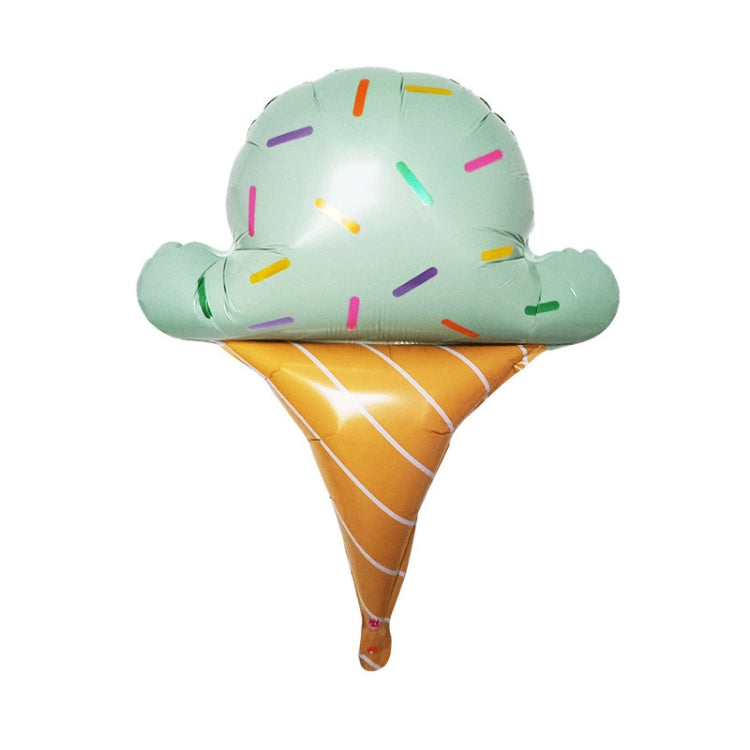 10 PCS 5050 Large Ice Cream Aluminum Balloon Children Birthday Party Atmosphere Decorative Balloon, Specification: Colorful Ice Cream