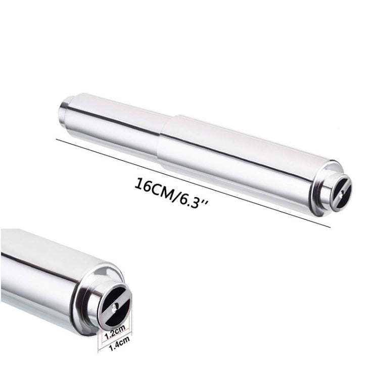 4 PCS Plastic Electroplating Tissue Box Retractable Shaft Core Toilet Tissue Spring Retractable Roll Paper Shaft, Style: Chrome Stretch
