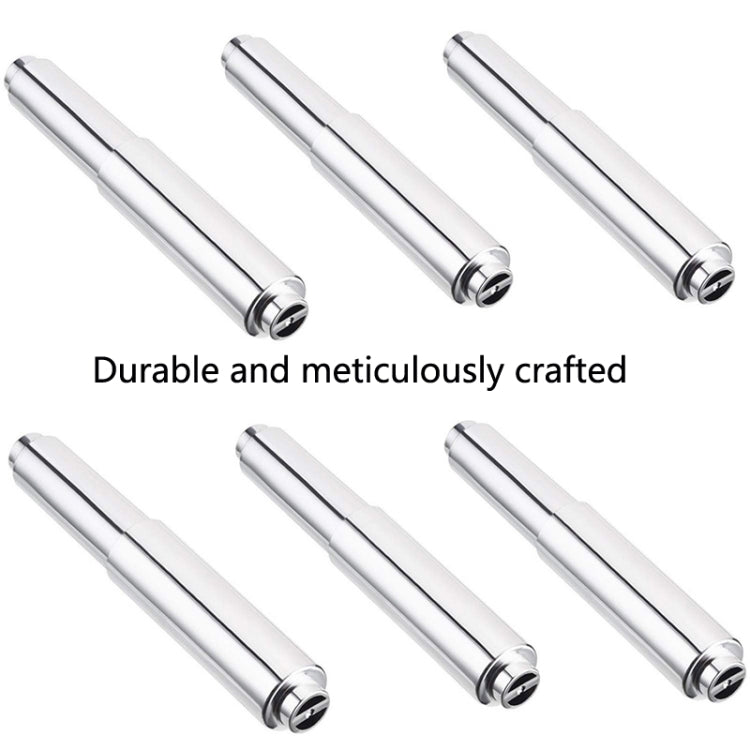 4 PCS Plastic Electroplating Tissue Box Retractable Shaft Core Toilet Tissue Spring Retractable Roll Paper Shaft, Style: Chrome Stretch