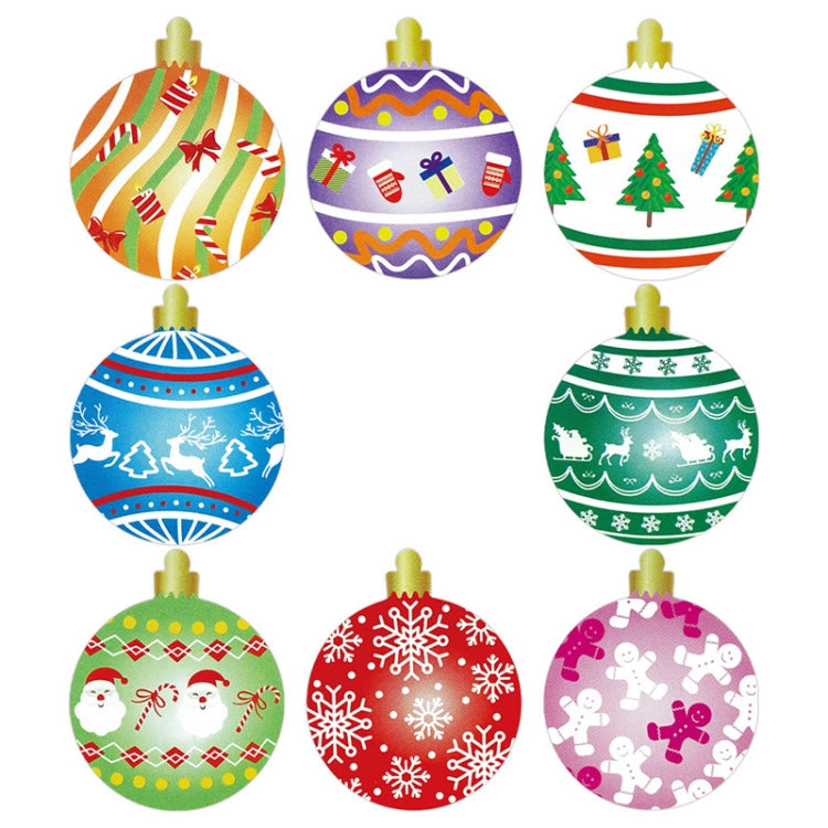 LG-210730-38-004 Christmas Sticker Roll Glass Window Grille Decoration(Colorful)