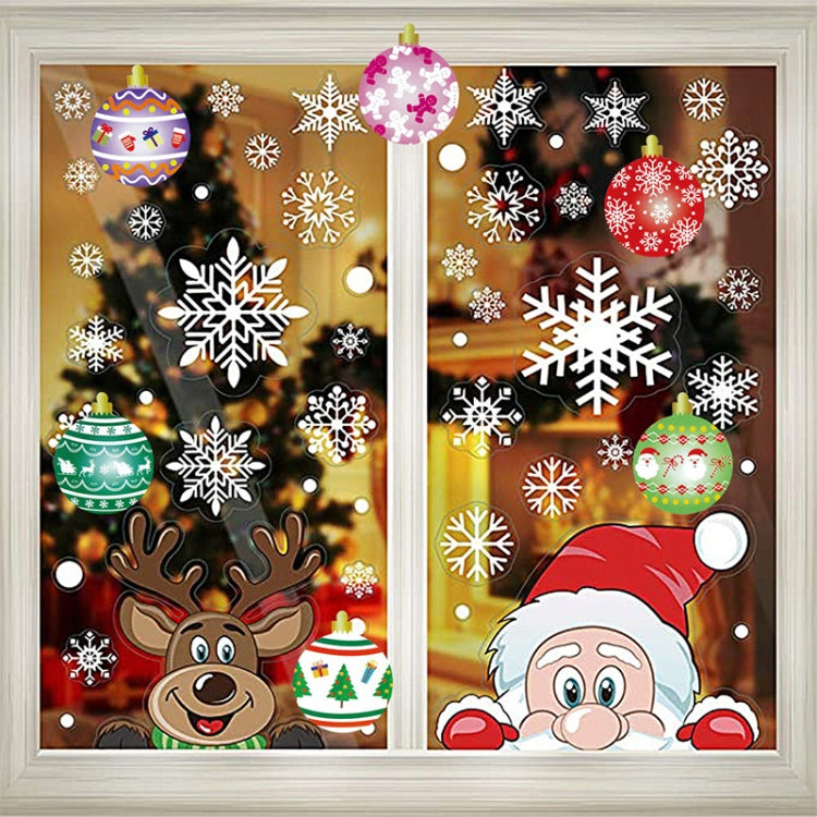 LG-210730-38-004 Christmas Sticker Roll Glass Window Grille Decoration(Colorful)