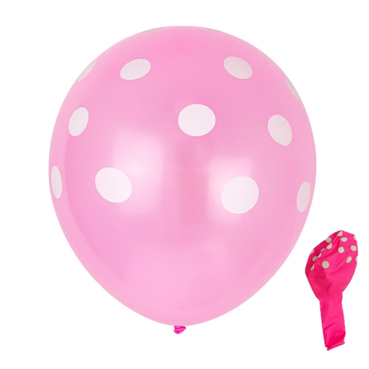 100 PCS FY-10280 12 Inch Dot Party Decorative Balloon Wedding Scene Arrangement Latex Balloon