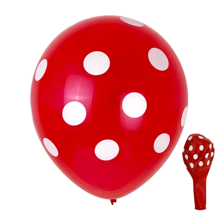 100 PCS FY-10280 12 Inch Dot Party Decorative Balloon Wedding Scene Arrangement Latex Balloon