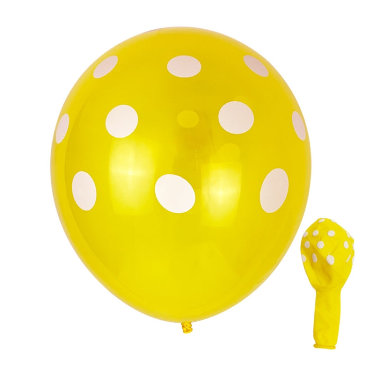 100 PCS FY-10280 12 Inch Dot Party Decorative Balloon Wedding Scene Arrangement Latex Balloon
