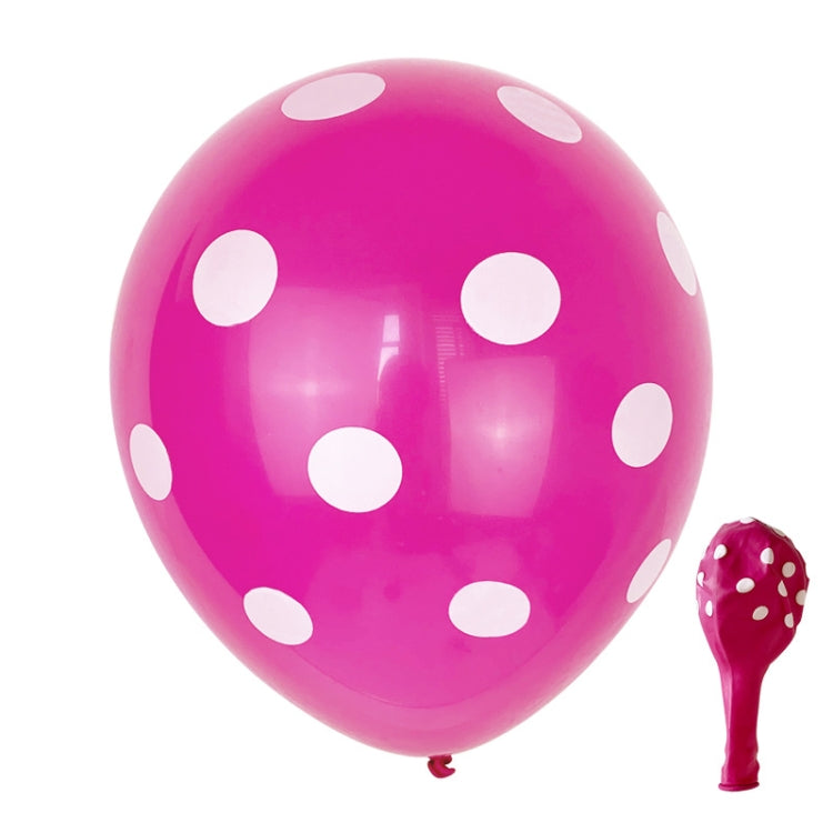 100 PCS FY-10280 12 Inch Dot Party Decorative Balloon Wedding Scene Arrangement Latex Balloon
