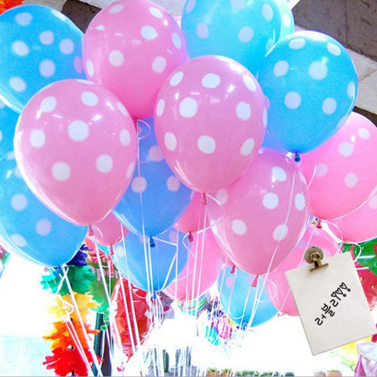 100 PCS FY-10280 12 Inch Dot Party Decorative Balloon Wedding Scene Arrangement Latex Balloon