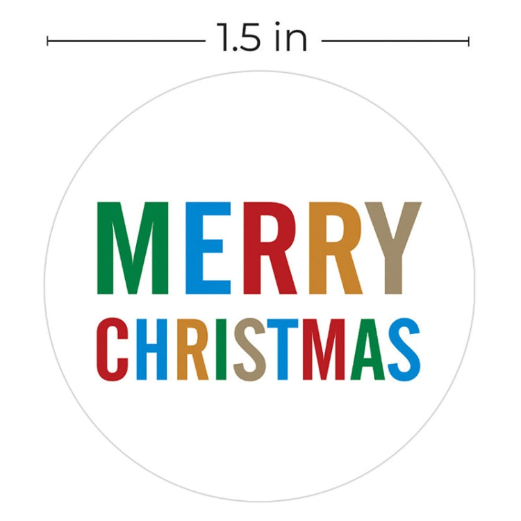 LG-210730-38-005 Christmas Sticker Gift Tags In Rolls With Colorful Letters(Colorful)