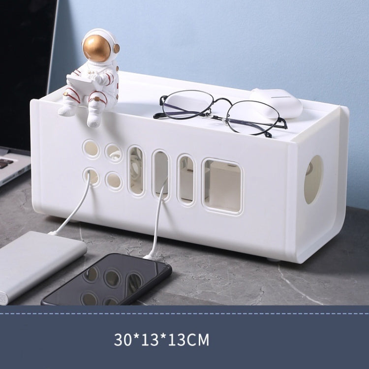 XM009 Plastic Plug-In Electric Wire Storage Box Power Board Wire Clip Box Charger Storage Finishing Box