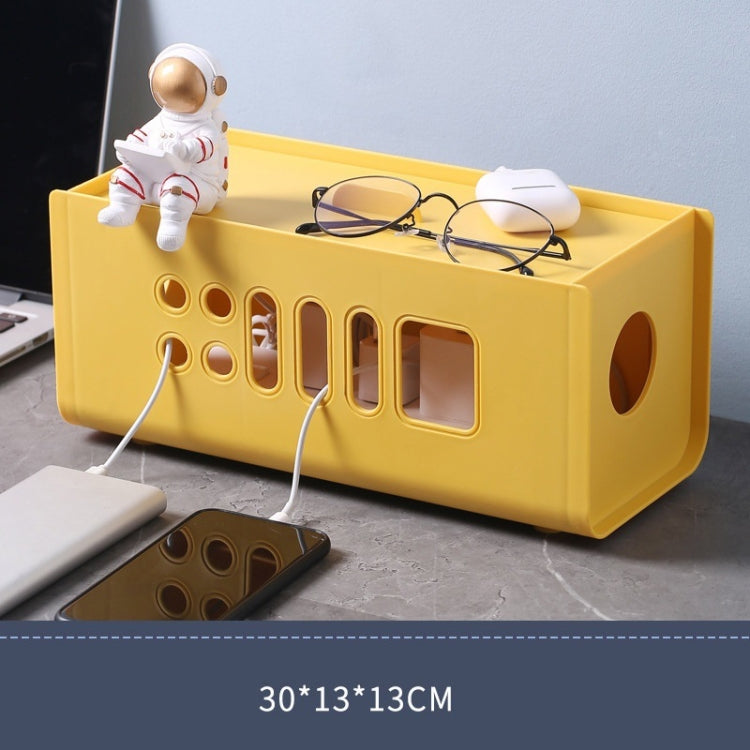 XM009 Plastic Plug-In Electric Wire Storage Box Power Board Wire Clip Box Charger Storage Finishing Box