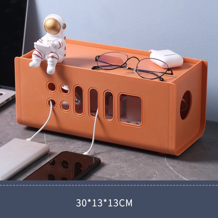 XM009 Plastic Plug-In Electric Wire Storage Box Power Board Wire Clip Box Charger Storage Finishing Box