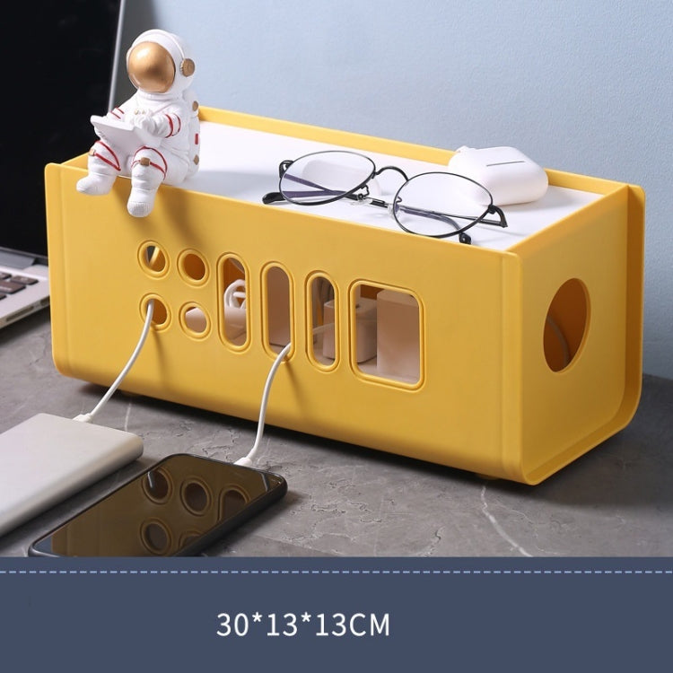 XM009 Plastic Plug-In Electric Wire Storage Box Power Board Wire Clip Box Charger Storage Finishing Box