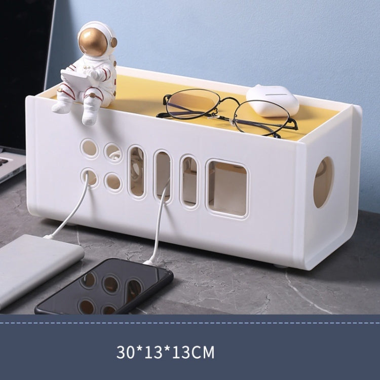 XM009 Plastic Plug-In Electric Wire Storage Box Power Board Wire Clip Box Charger Storage Finishing Box