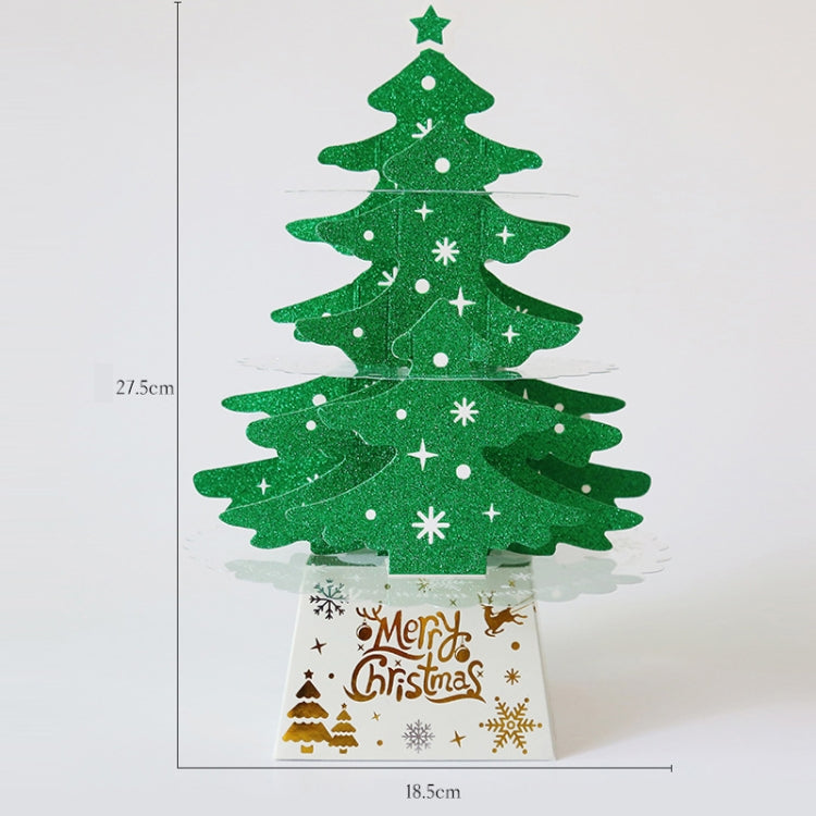 2 PCS Christmas Decorations Mini Desktop Christmas Tree Ornaments, Specification: Green Without Lamp