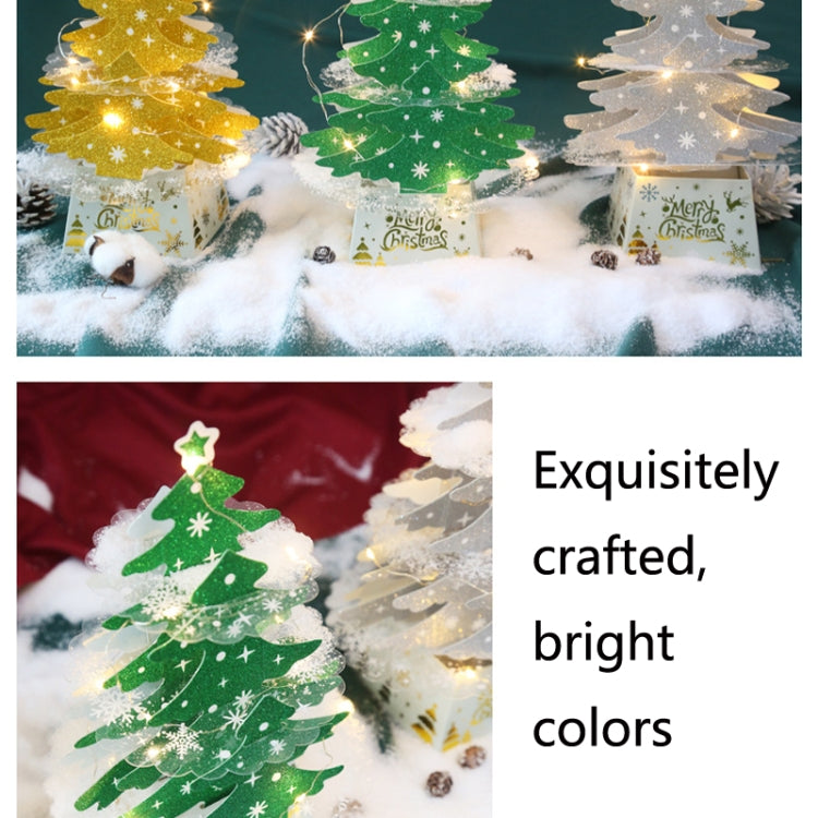 2 PCS Christmas Decorations Mini Desktop Christmas Tree Ornaments, Specification: Green Without Lamp