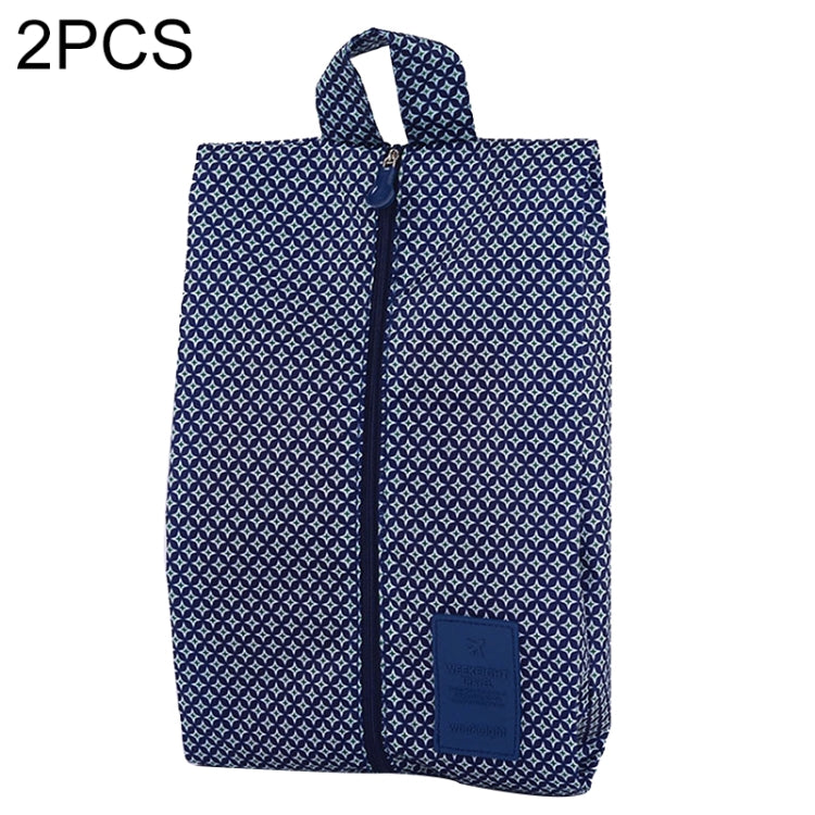 2 PCS Convenient Multipattern Waterproof Nylon Portable Travel Storage Bag