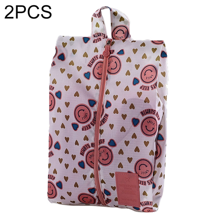 2 PCS Convenient Multipattern Waterproof Nylon Portable Travel Storage Bag
