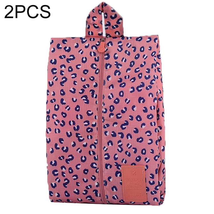 2 PCS Convenient Multipattern Waterproof Nylon Portable Travel Storage Bag