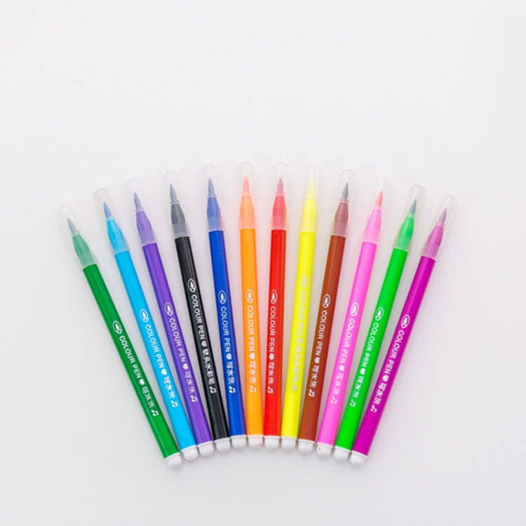 2 PCS Kindergarten Children Washable Graffiti Watercolor Brush, Style:18 In 1