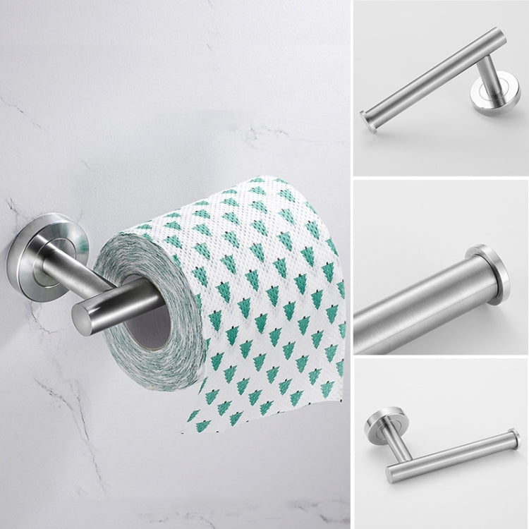 304 Stainless Steel With Grooved Bathroom Pendant Bathroom Shelf,Style: Paper Towel Holder A